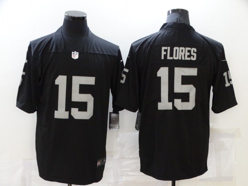 Men Oakland Raiders #15 Flores Black Nike Vapor Untouchable Limited 2021 NFL Jersey->los angeles rams->NFL Jersey